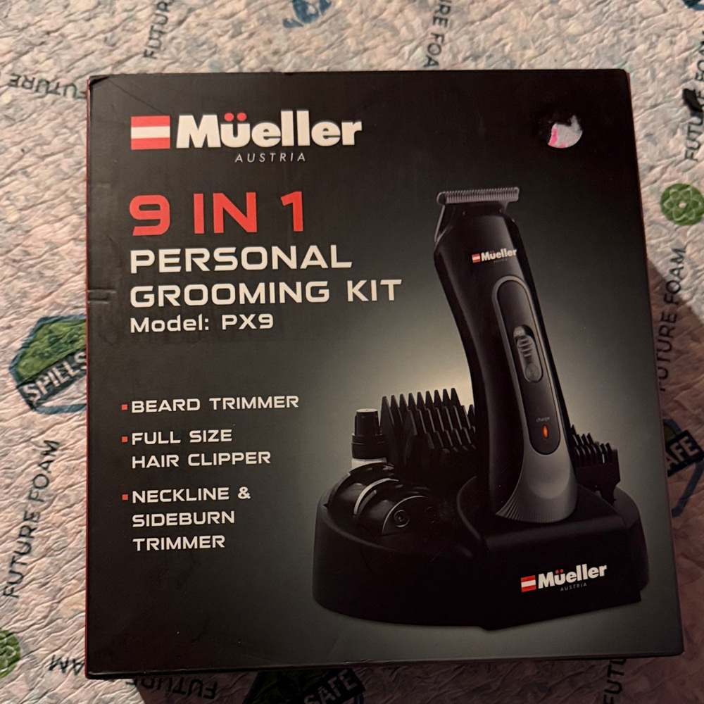 9-in-1 Personal Grooming Kit - Black